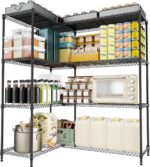M MZG 4 Tiers Shelf Metal Storage Shelves
