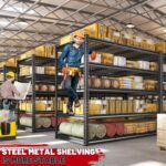 REIBII 55" W Garage Shelving 3000LBS Heavy Duty Storage Shelves 5 Tier Adjustable Metal Shelving Unit for Storage Rack Garage Storage Shelves Industrial Utility Shelf, 55" W x 24" D x 72" H - Image 8