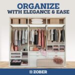 Zober Wooden Suit Hangers 30 Pack with Non Slip Pants Bar - Smooth Finish Solid Wood Coat Hanger with 360° Swivel Hook & Precisely Cut Notches for Camisole,Jacket,Pant,Dress Clothes Hangers - 1 Count - Image 7