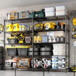 5 Tier Storage Shelving Unit Metal Shelves 70" W Wire Shelving, 70" H L-Shaped Pantry Shelves Kitchen Storage Shelves for Home Commercial Garage Heavy Duty, 70.8" H x 70.4" W x 15.7" D - Image 5