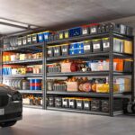 REIBII 55" W Garage Shelving 3000LBS Heavy Duty Storage Shelves 5 Tier Adjustable Metal Shelving Unit for Storage Rack Garage Storage Shelves Industrial Utility Shelf, 55" W x 24" D x 72" H - Image 2