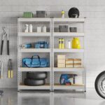 Topeakmart 5-Tier Utility Shelves, Metal Storage Shelves Garage Shelving Unit Adjustable Garage Storage Shelves Storage Racks Heavy Duty Shed Shelving- Silver, 27.5 x 12 x 60 Inch - Image 7