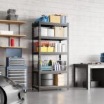 Yaheetech Storage Shelves 5 Tier Garage Shelving Heavy Duty Garage Shelves Adjustable Metal Shelving Unit Utility Rack Industrial Shelving for Warehouse Pantry Closet, 27.5"W x 12"D x 60"H, Black - Image 2