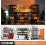 HOMEDANT 5tier Metal Shelving Unit Adjustable Garage Storage Utility Rack Heavy Duty Shelves Organization Multipurpose Shelf Warehouse Basement Kitchen Living Room pantry 35.9 L x 16.2 W x 71.3 H1Pack - Image 9