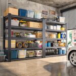 REIBII 72''H Garage Shelving Heavy Duty Garage Storage Shelves 2000LBS Heavy Duty Shelving Adjustable 5 Tier Metal Shelves for Storage Rack,Garage Shelves Utility Shelf 2PC,72" H*35.5" W*16" D - Image 9