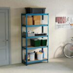 Home Vida 5 Tier Blue Heavy Duty Adjustable Steel Garage Shelving Unit (H) 1800mm (W) 900mm - 875kg Weight Capacity
