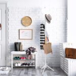 ZOBER Coat Rack Freestanding - Wooden 6 Hanger Clothing with Modern Hooks for Bag, Hat, Jacket, Purse, Umbrella Standing Hat Entryway White ZO-004 - Image 2