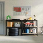 Home Vida 5 Tier Black Heavy Duty Adjustable Steel Garage Shelving Unit (H) 1800mm (W) 900mm - 875kg Weight Capacity - Image 2