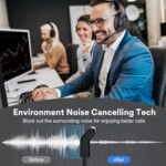 EKSA Noise-Cancelling Headphones for Laptop – Wireless Headset with Microphone - Image 3